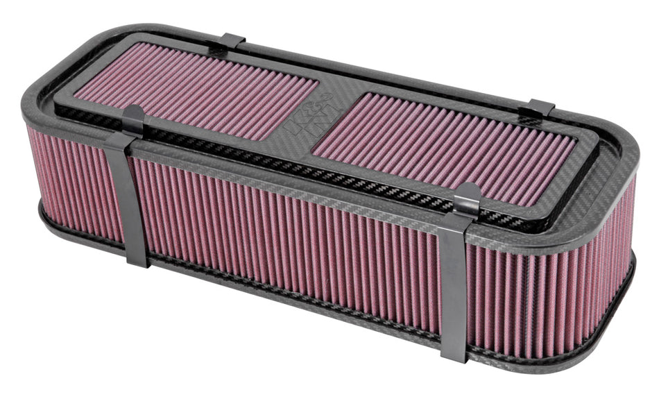 3.2 lbs. 20X10X10 CARBON FIBER. AIR BOX. MEDIUM. 4in TALL W/BASE and HARDWARE