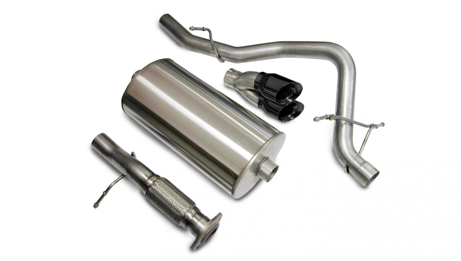 3.0 Inch Cat-Back Sport Single Rear Exhaust 4.0 Inch Black Tips 07-08 Chevy Tahoe GMC Yukon 5.3L V8