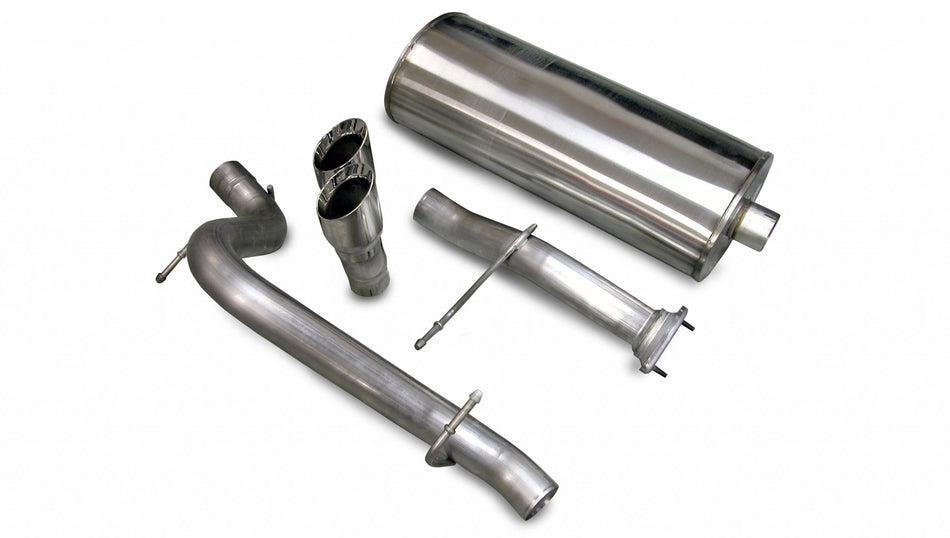 3.0 Inch Cat-Back Sport Single Rear Exhaust 4.0 Inch Polished Tips 07-08 Hummer H2 6.0L 6.2L V8 Stai