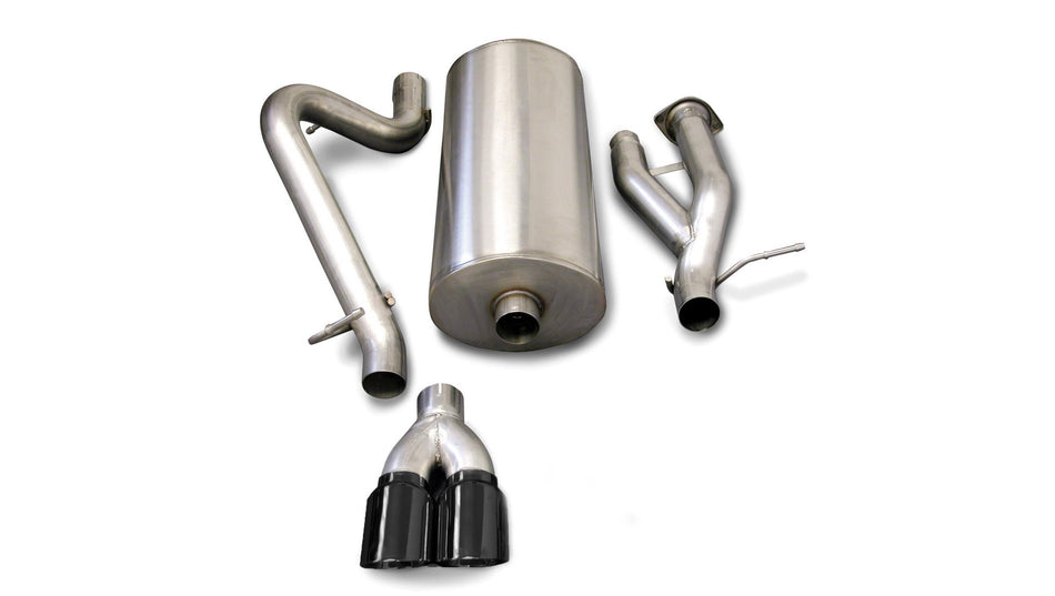 3.0 Inch Cat-Back Sport Single Rear Exhaust 4.0 Inch Black Tips 03-06 Hummer H2 6.0L V8 Stainless St