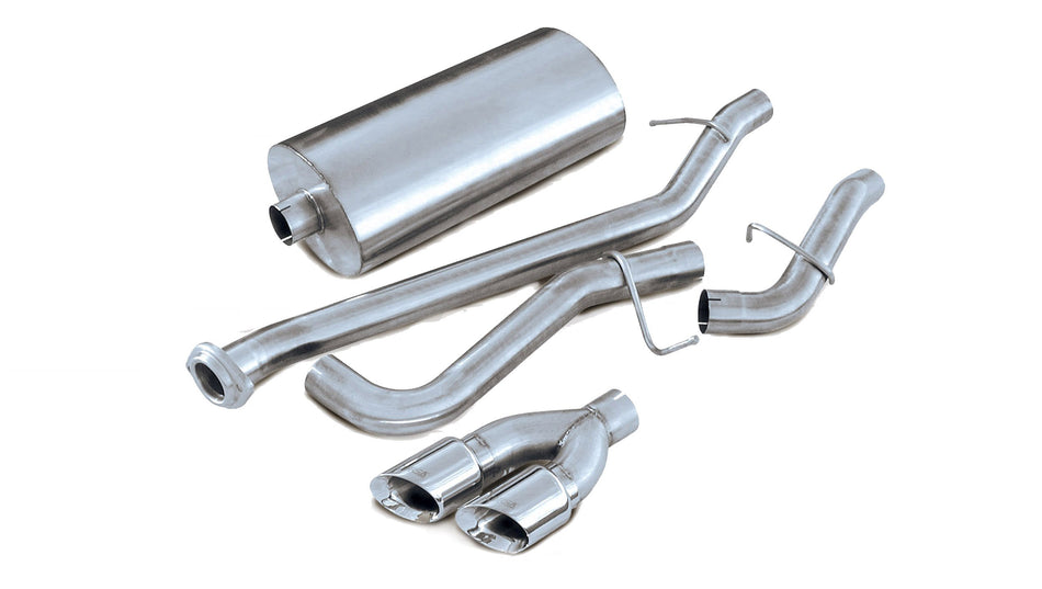 3.0 Inch Cat-Back Sport Single Side Exhaust 4.0 Inch Polished Tips 02-06 Chevy Suburban Z71/GMC Yukon XL Z71 5.3L V8 Stainless Steel