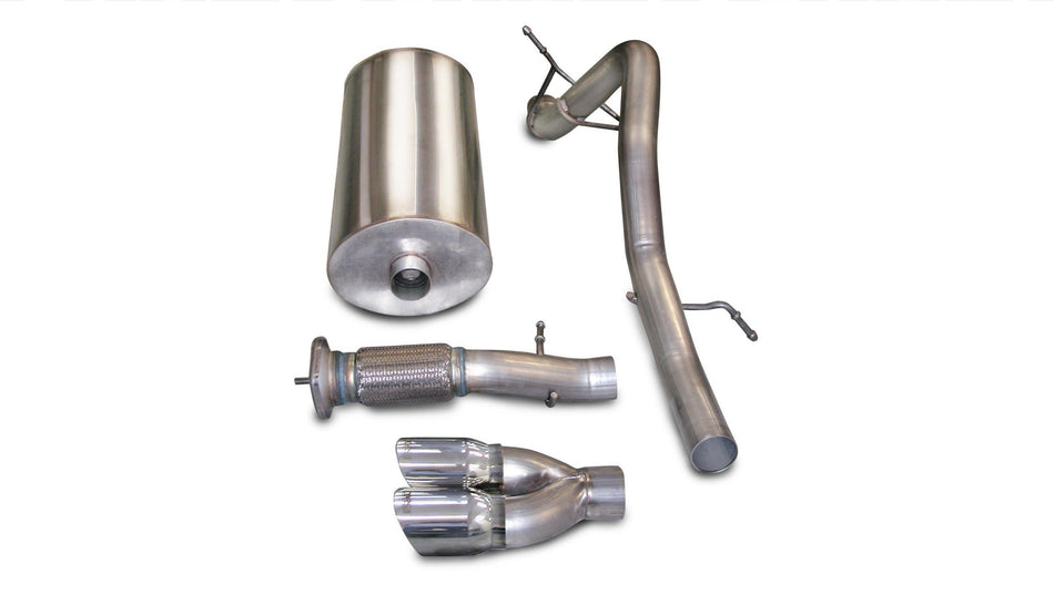 3.0 Inch Cat-Back Touring Single Rear Exhaust 4.0 Inch Polished Tips 07-10 Cadillac Escalade GMC Yuk
