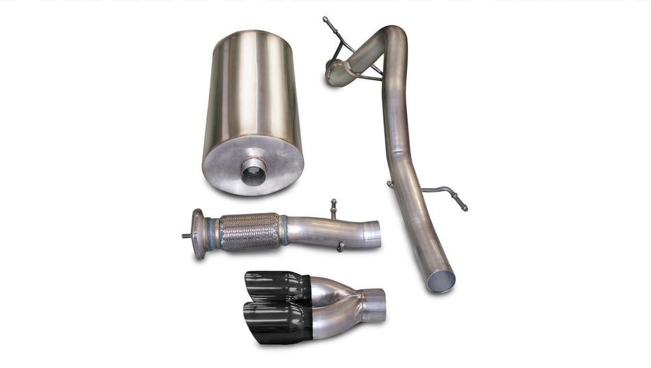 3.0 Inch Cat-Back Sport Single Rear Exhaust 4.0 Inch Black Tips 07-10 Cadillac Escalade ESV EXT GMC