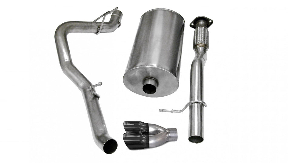 3.0 Inch Cat-Back Sport Single Side Exhaust 4.0 Inch Black Tips 07-08 Chevy Avalanche/Suburban GMC Yukon XL 5.3L/6.0L V8 Stainless Steel