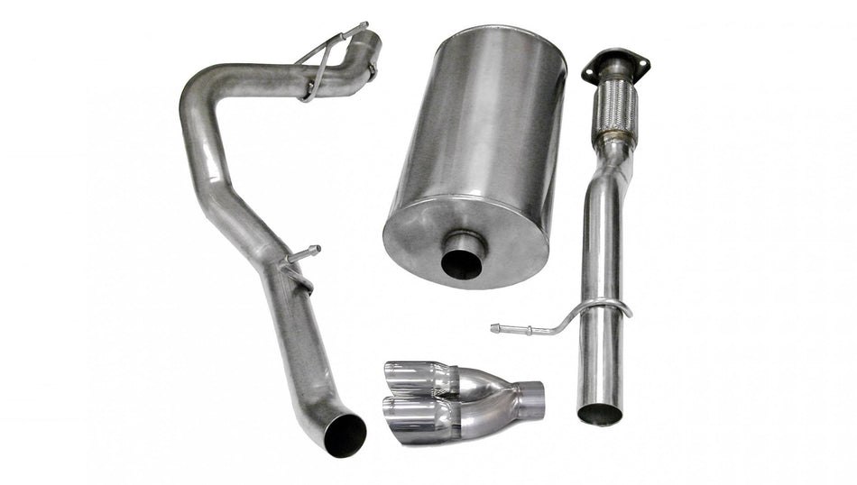 3.0 Inch Cat-Back Touring Single Side Exhaust 4.0 Inch Polished Tips 07-08 Chevy Avalanche Suburban