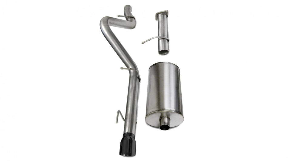 3.0 Inch Cat-Back Sport Single Rear Exhaust 4.0 Inch Black Tip 06-08 Chevy TrailBlazer SS 6.0L V8 Stainless Steel