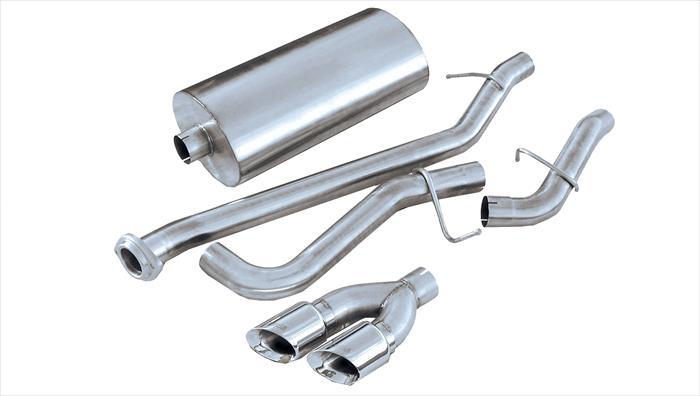 3.0 Inch Cat-Back Sport Single Side Exhaust 4.0 Inch Polished Tips 99-06 Silverado/Sierra 143.5 Inch Wheelbase 4.8L/5.3L V8 Stainless Steel