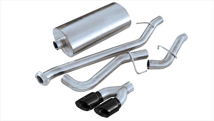 3.0 Inch Cat-Back Sport Single Side Exhaust 4.0 Inch Black Tips 99-06 Silverado Sierra 119 Inch Whee