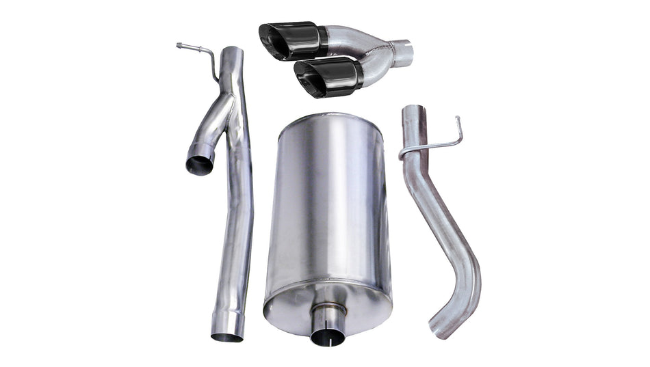 3.0 Inch Cat-Back Sport Single Side Exhaust 4.0 Inch Black Tips 03-06 Silverado Sierra 2500 143.5 In
