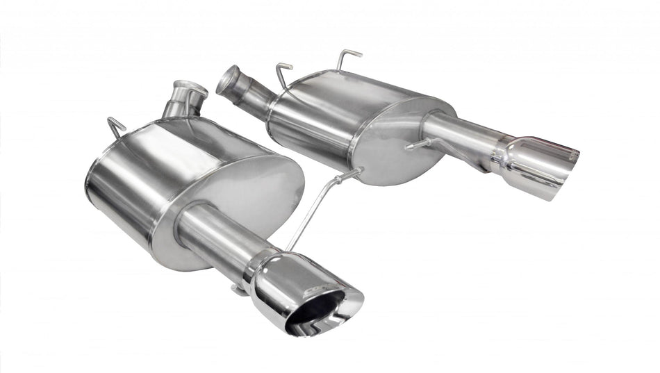 3.0 Inch Axle-Back Xtreme Dual Exhaust Polished 4.0 Inch Tips 11-14 Mustang GT/11-13 Boss 302 5.0L Stainless Steel