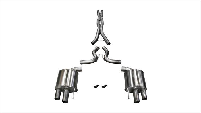3.0 Inch Cat-Back Xtreme Dual Exhaust (No Tips) 16-Present Ford Mustang GT350 Fastback 5.2L V8 Stainless Steel