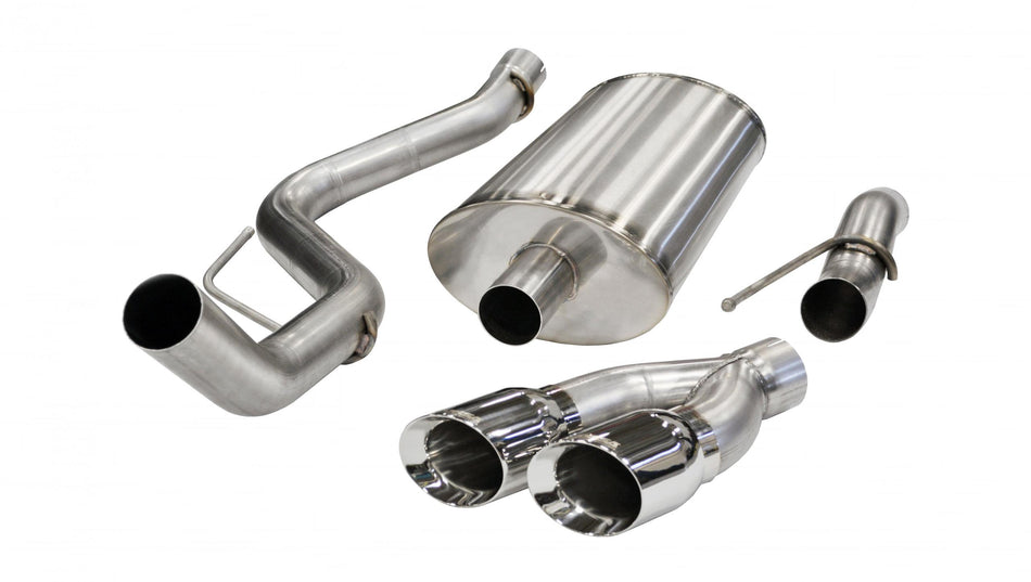 3.0 Inch Cat-Back Sport Single Side Exit Exhaust 4.0 Inch Polished Tips 11-14 Ford F150 Raptor 6.2L V8 133/144.0 Inch Wheelbase Stainless Steel