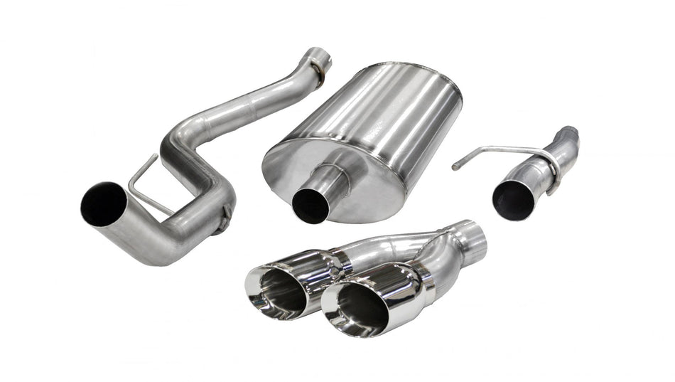 3.0 Inch Cat-Back Sport Single Side Exit Exhaust 4.0 Inch Polished Tips 11-14 Ford F150 6.2L V8 144.