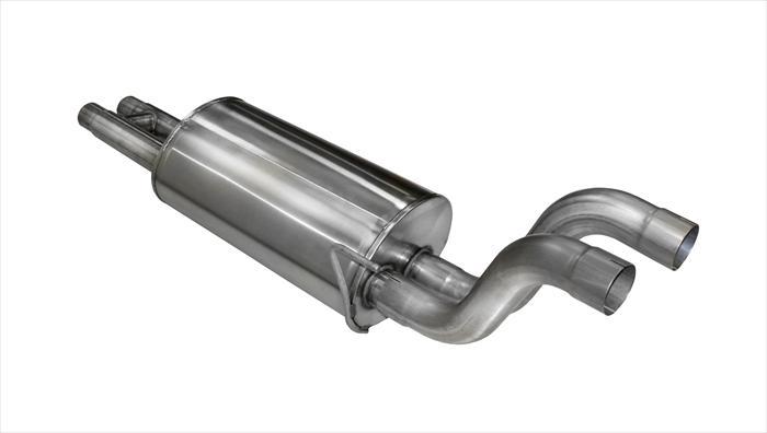 3.0 Inch Muffler Upgrade Kit Sport Sound Level Reuses Stock Tailpipes 17-Present Ford F150 Raptor EcoBoost 3.5L V6 Turbo SuperCab 133.0 Inch/SuperCrew 145 Inch Wheelbase Stainless Steel