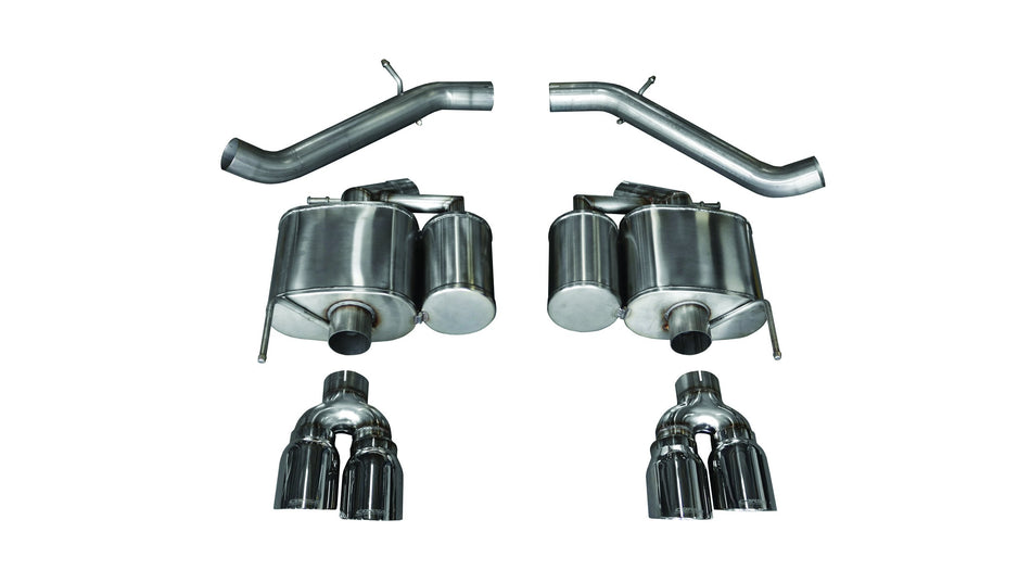3.0 Inch Axle-Back Sport Dual Exhaust 4.0 Inch Polished Tips 16-Present Cadillac ATS-V 3.6L Turbo V6 Stainless Steel Corsa Performance