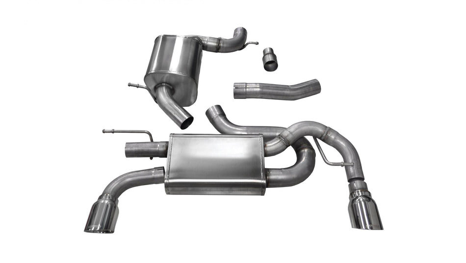 3.0 Inch Cat-Back Touring Dual Rear Exhaust 4.0 Inch Polished Tips 10-14 Volkswagen Golf GTI Mk6 2.0