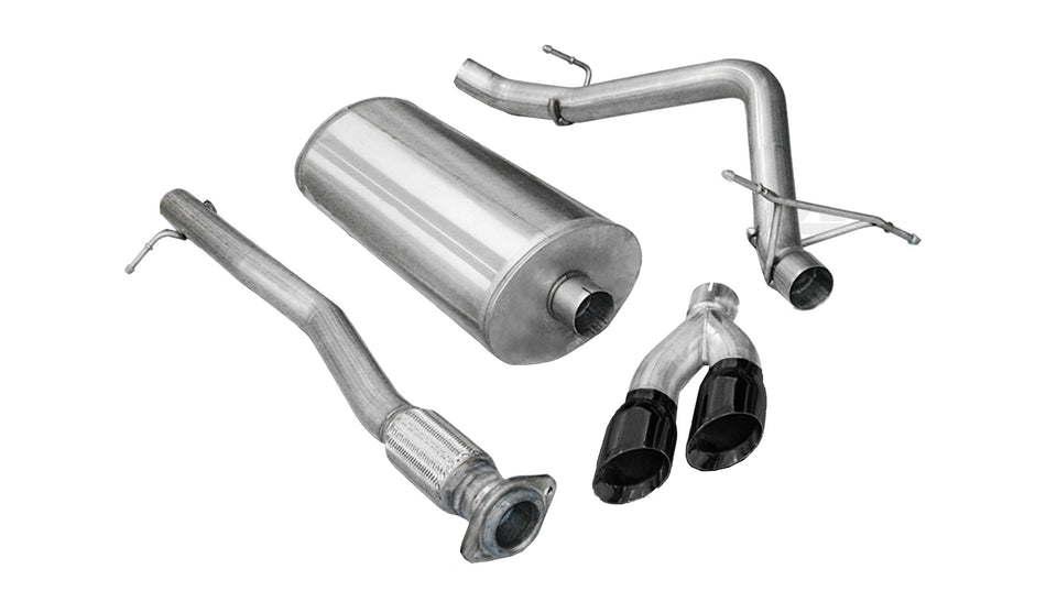 3.0 Inch Cat-Back Sport Single Side Exhaust 4.0 Inch Black Tips 11-13 Silverado Sierra Denali 1500 6