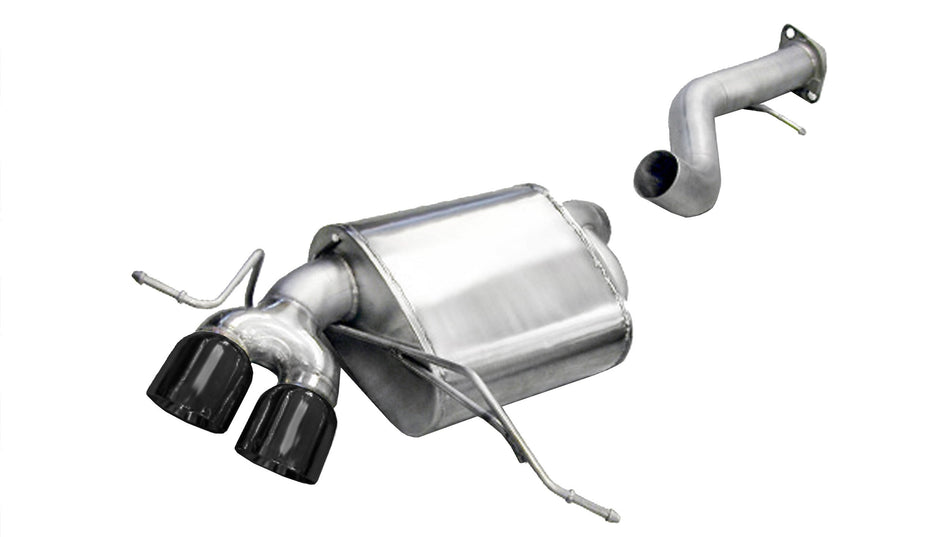3.0 Inch Axle-Back Sport Dual Exhaust 3.5 Inch Black Tips 08-10 BMW 135i E82 Coupe Stainless Steel