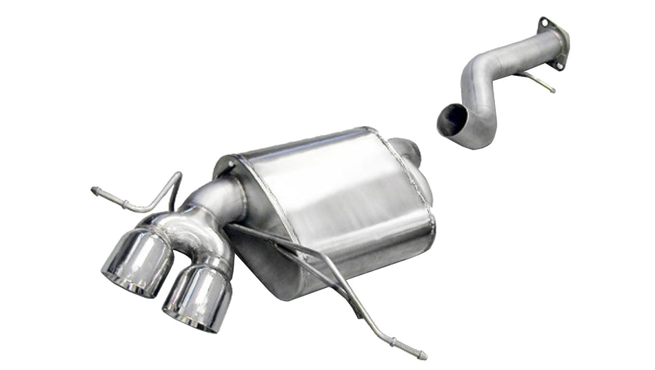 3.0 Inch Axle-Back Sport Dual Exhaust 3.5 Inch Polished Tips 08-10 BMW 135i E82 Coupe Stainless Stee