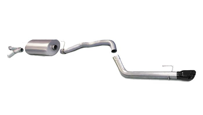 3.0 Inch Cat-Back Touring Single Rear Exit Exhaust 4.0 Inch Black Tip 08-17 Toyota Sequoia 5.7L V8 Stainless Steel