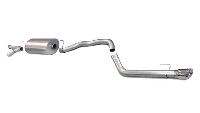3.0 Inch Cat-Back Touring Single Rear Exit Exhaust 4.0 Inch Polished Tips 08-17 Toyota Sequoia 5.7L V8 Stainless Steel