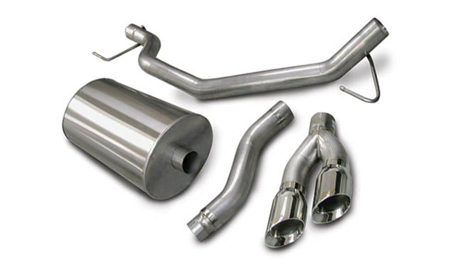 3.0 Inch Cat-Back Sport Single Side Exit Exhaust 4.0 Inch Polished Tips 04-06 Nissan Titan Extended