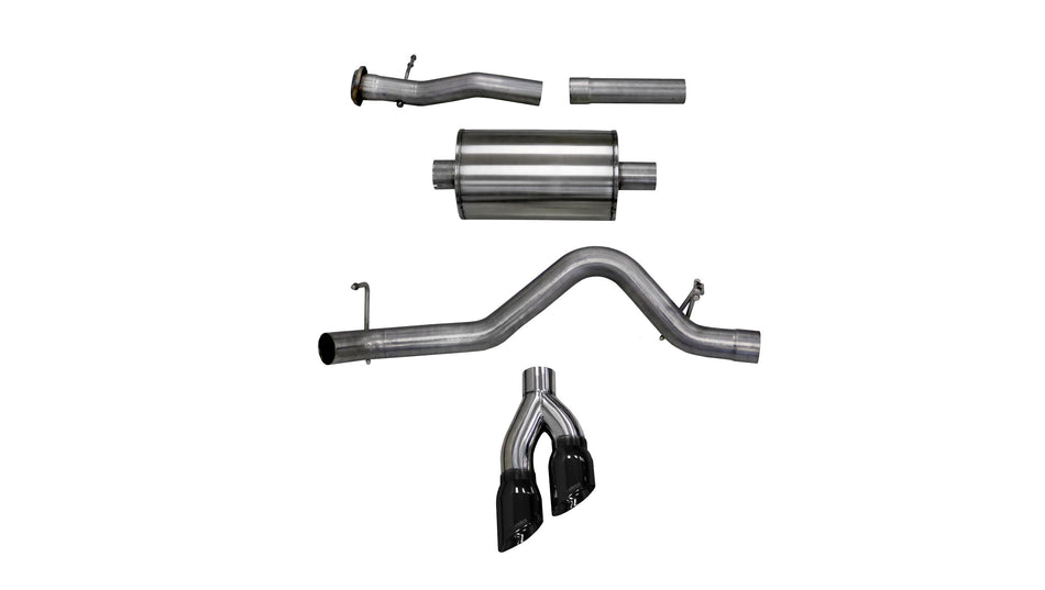 3.0 Inch Cat-Back Sport Single Side Exit Exhaust 4.0 Inch Black Tips 15-16 Colorado Canyon 3.6L V6 1
