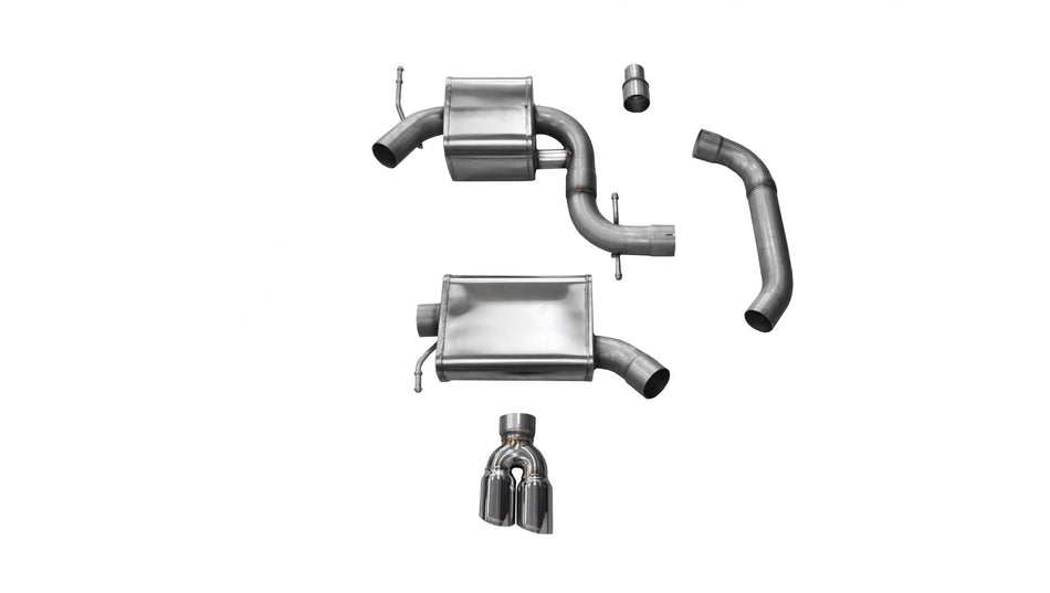 3.0 Inch Cat-Back Touring Single Rear Exhaust 3.0 Inch Polished Tips 11-14 Volkswagen Jetta GLI Mk6