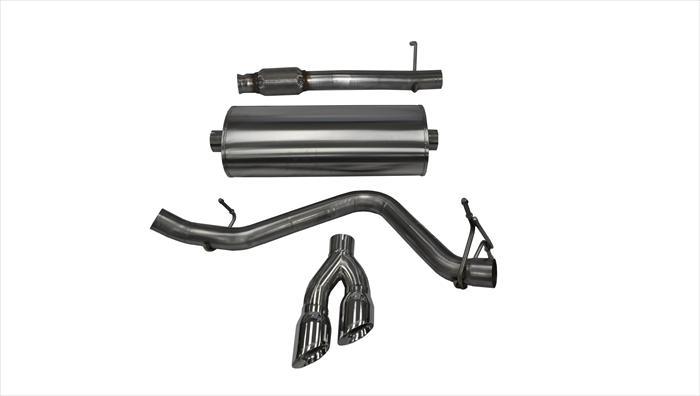 3.0 Inch Cat-Back Touring Single Side Exit Exhaust 4.0 Inch Polished Tips 14-Present Silverado Sierr