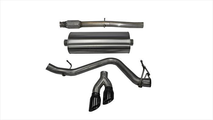 3.0 Inch Cat-Back Touring Single Side Exit Exhaust 4.0 Inch Black Tips 14-Present Silverado Sierra D