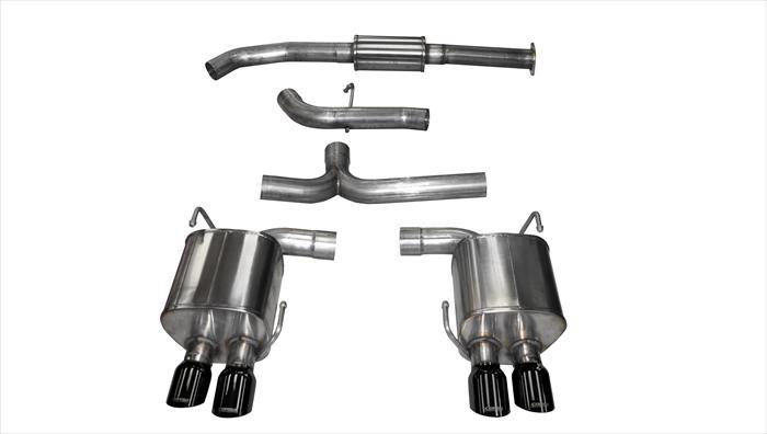 3.0 Inch Cat-Back Sport Dual Rear Exhaust 3.5 Inch Black Tips 15-Present Subaru WRX/WRX STI 2.0L/2.5L Turbo Stainless Steel