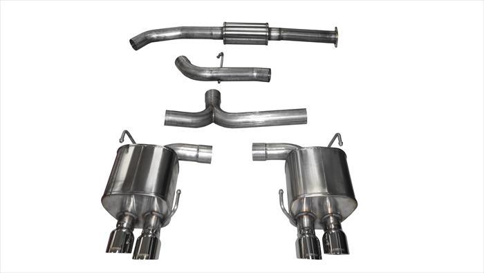 3.0 Inch Cat-Back Sport Dual Rear Exhaust 3.5 Inch Polished Tips 15-Present Subaru WRX/WRX STI 2.0L/2.5L Turbo Stainless Steel