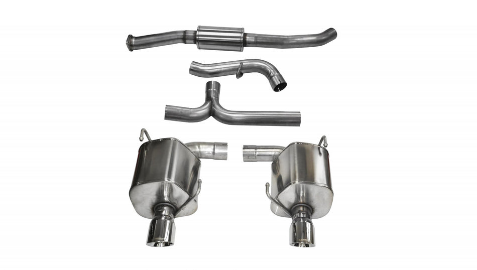 3.0 Inch Cat-Back Sport Dual Rear Exhaust 4.0 Inch Polished Tips 08-10 Subaru Impreza WRX Sedan Manu