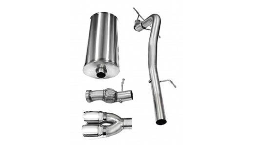 3.0 Inch Cat-Back Sport Single Rear Exit Exhaust 4.0 Inch Polished Tips 11-14 Cadillac Escalade GMC