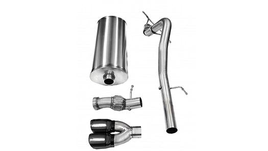 3.0 Inch Cat-Back Touring Single Rear Exit Exhaust 4.0 Inch Black Tips 11-14 Cadillac Escalade GMC Y