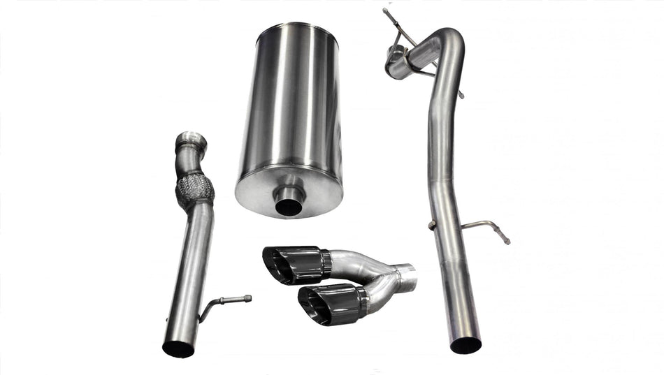 3.0 Inch Cat-Back Sport Single Side Exit Exhaust 4.0 Inch Black Tips 11-14 Cadillac Escalade EXT ESV