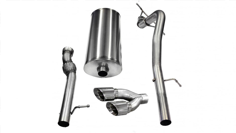 3.0 Inch Cat-Back Sport Single Rear Exit Exhaust 4.0 Inch Polished Tips 11-14 Cadillac Escalade EXT