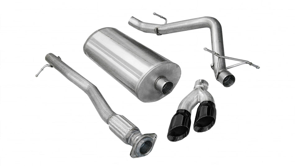 3.0 Inch Cat-Back Sport Single Side Exit Exhaust 4.0 Inch Black Tips 09 Silverado Sierra 1500 Ext Ca