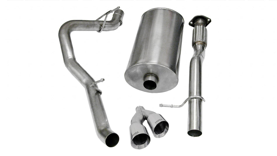 3.0 Inch Cat-Back Touring Single Side Exit Exhaust 4.0 Inch Polished Tips 09-13 Avalanche 09-14 Subu