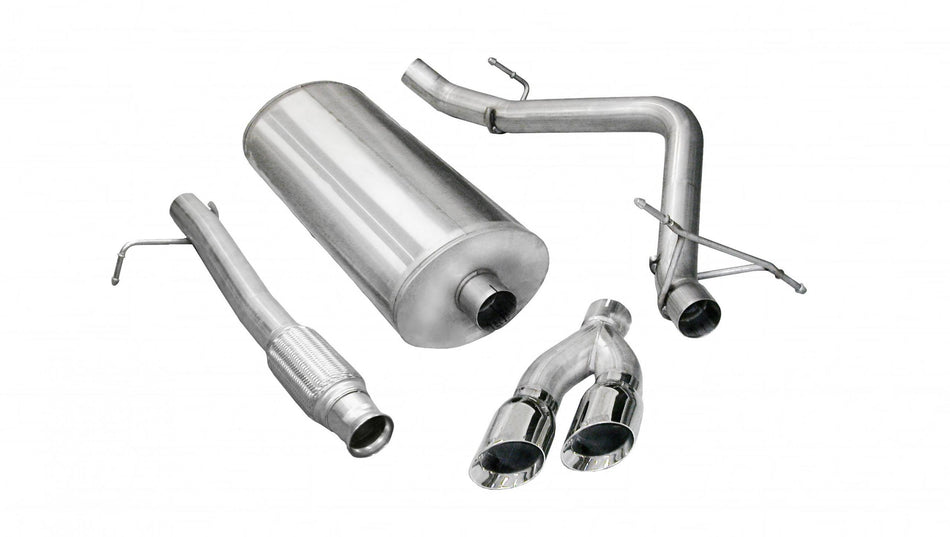 3.0 Inch Cat-Back Sport Single Side Exit Exhaust 4.0 Inch Polished Tips 09-13 Silverado Sierra 1500