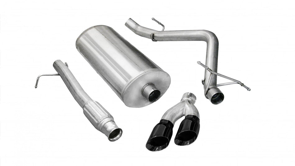 3.0 Inch Cat-Back Touring Single Side Exit Exhaust 4.0 Inch Black Tips 09-13 Silverado Sierra 1500 R