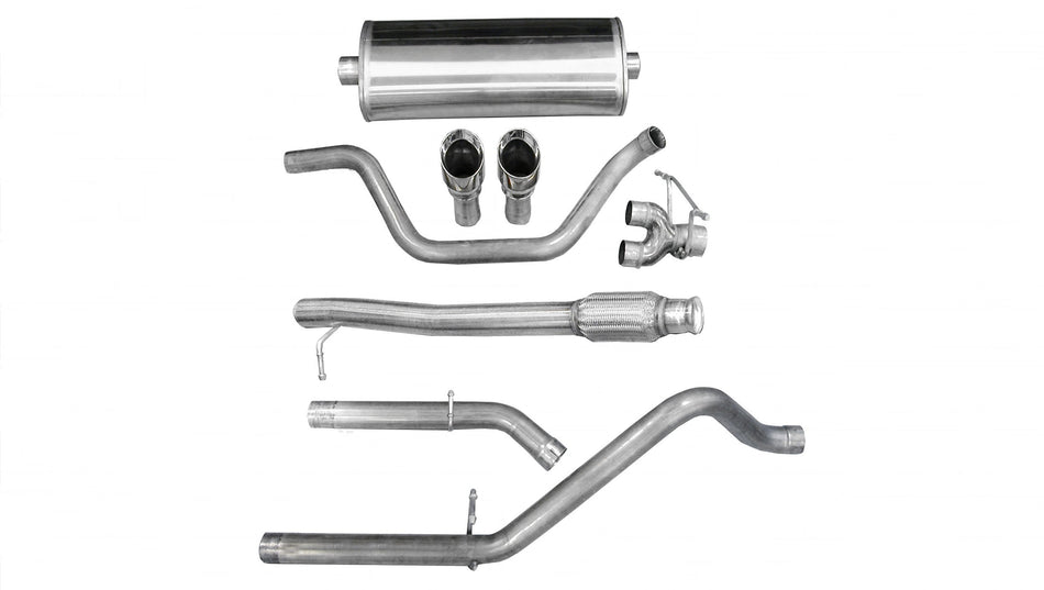 3.0 Inch Cat-Back Touring Dual Rear Exit Exhaust 4.0 Inch Polished Tips 09-13 Silverado Sierra 1500