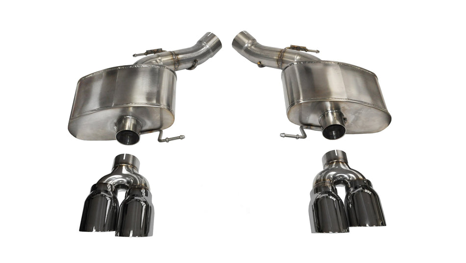 3.0 Inch Axle-Back Sport Dual Exhaust 4.0 Inch Polished Tips 12-18 BMW M6 F06 F12 F13 4.4L V8 Stainl