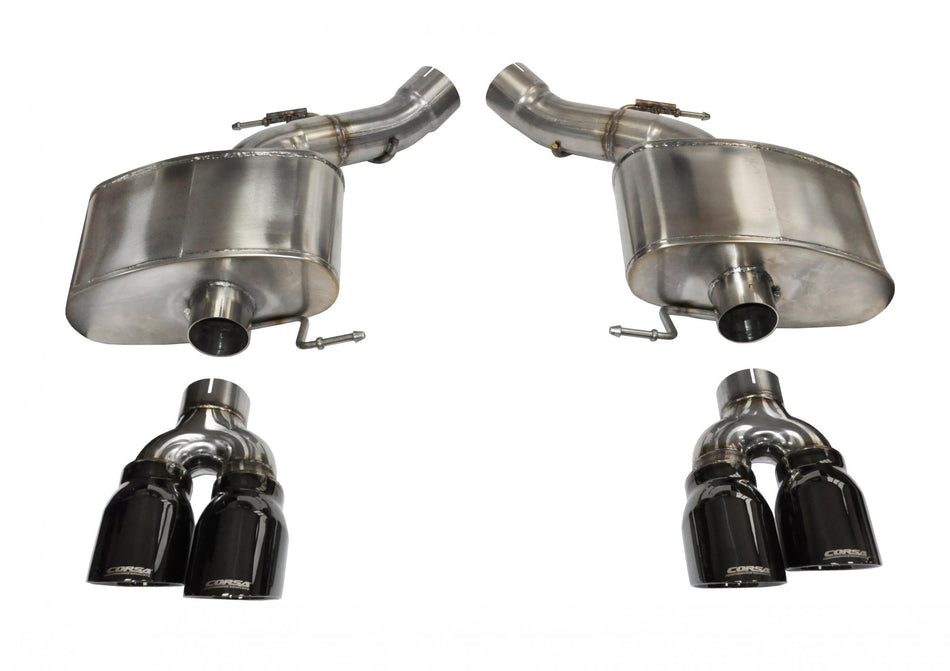 3.0 Inch Axle-Back Sport Dual Exhaust 4.0 Inch Black Tips 12-18 BMW M5 F10 Stainless Steel Corsa Per