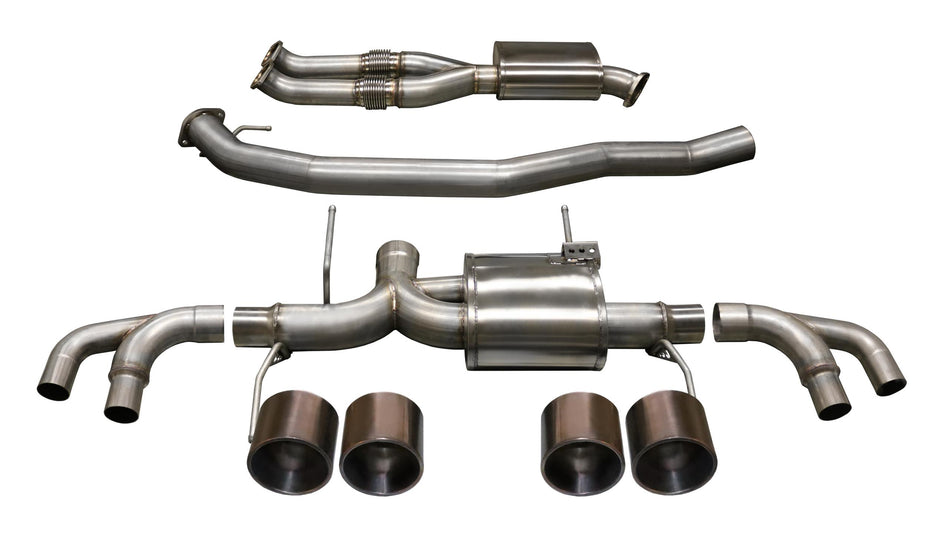 3.5 Inch Cat-Back Xtreme Dual Rear Exit Exhaust 5 Inch Bronze Tips 09-Present Nissan GT-R Stainless