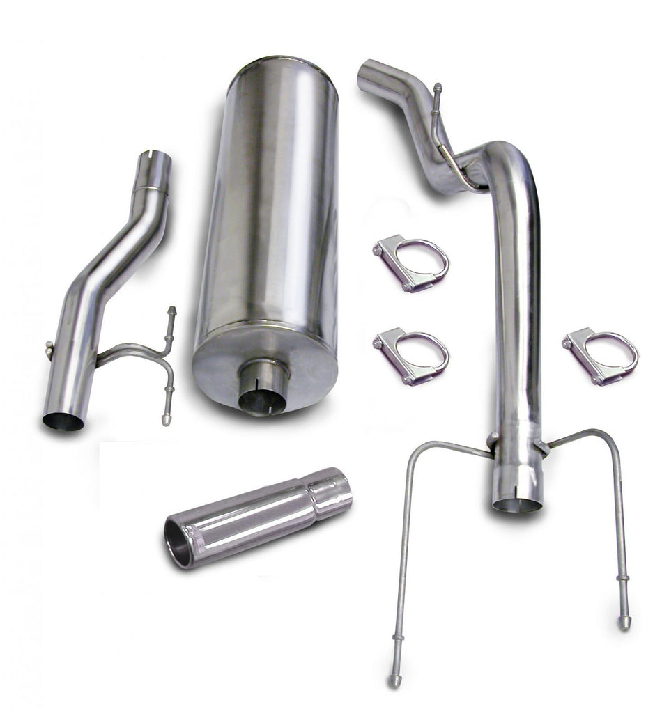 3.0 Inch Cat-Back Sport Single Side Exit Exhaust 4.0 Inch Slash Cut Polished Tip 2003 Dodge Ram 1500