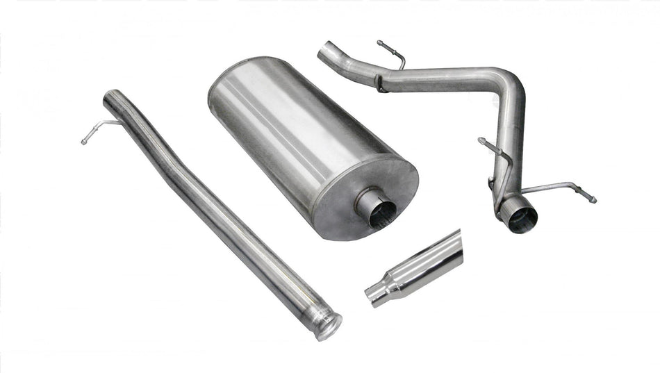 3.0 Inch Cat-Back Sport Single Side Exit Exhaust 4.0 Inch Slash Cut Polished Tip 10 Silverado Sierra