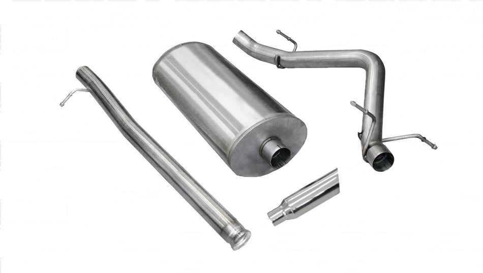 3.0 Inch Cat-Back Sport Single Side Exit Exhaust 4.0 Inch Slash Cut Polished Tip 10-13 Silverado/Sierra 1500 Crew Cab/Short Bed/Extended Cab/Standard Bed 4.8L/5.3L/6.0L V8 143.5 Inch WB Stainless Steel dB by