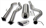 01-05 Duramax CCLB Touring 4in System; Single Side Exit; W 5in Slash Cut tip downPipe not included