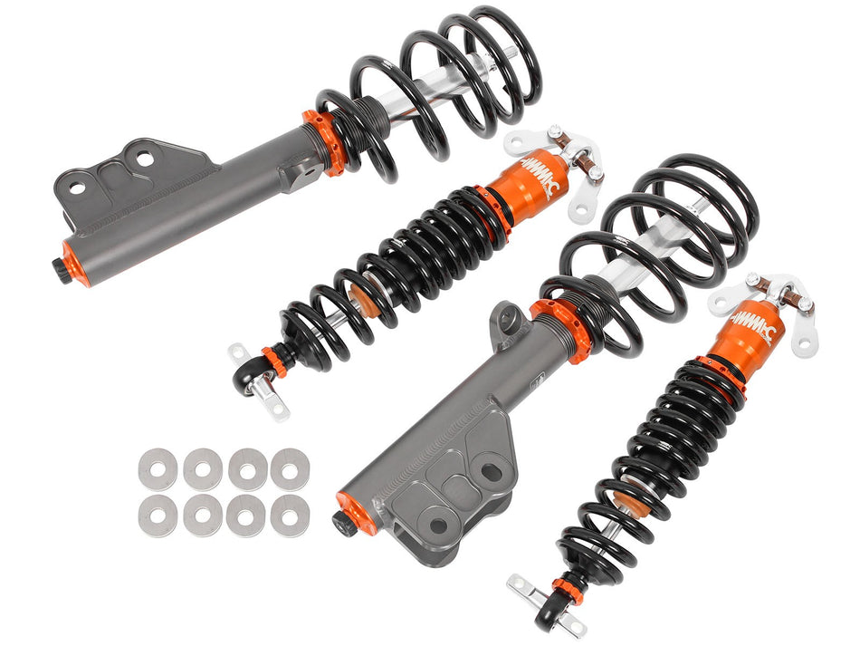 aFe Control Featherlight Single Adjustable Street Track Coilover System Ford Mustang 15-18 L4 V6 V8